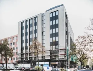 Aluminium facade in Berlin after the refurbishment