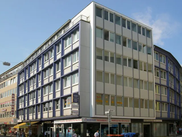 Aluminium facade in Wuppertal after the refurbishment